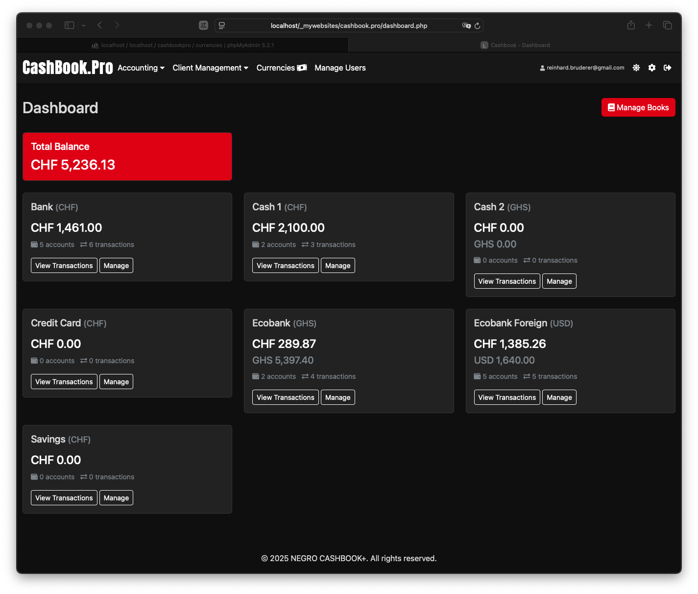 CashBook.Pro Dashboard